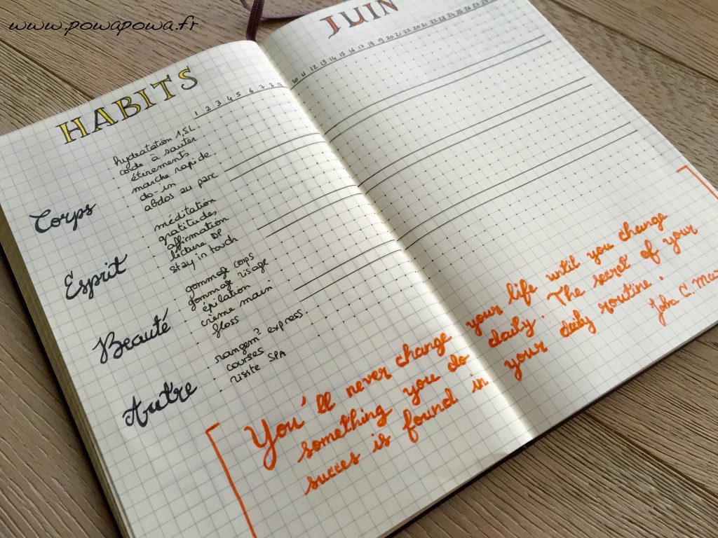 habits tracker juin